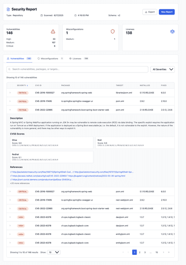Trivy Viewer Dashboard